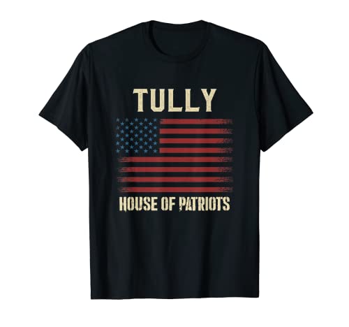 TULLY Apellido American Flag Family Camiseta