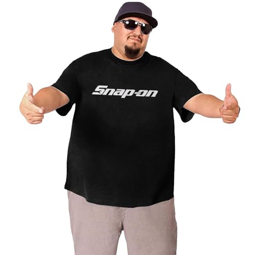 Snap-On Big Size Men's T-Shirt Mens Soft Shirts Short-Sleeved Tee3