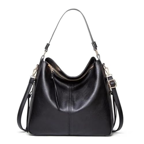 Sac à main femme en PU souple grand cabas de plage couleur unie