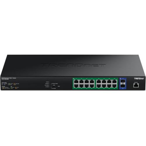 Image of TRENDnet 18-Port 2.5G PoE++ Web Smart Switch,TPE-3182WSB