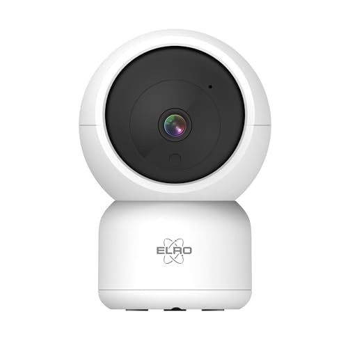 ELRO CI5000 Indoor WiFi IP Security Camera with Motion Sensor and Night Vision Full HD 1080P Security Camera with Siren