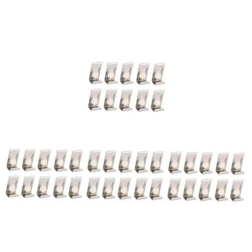Image of Tofficu 200pcs Photo Frame Back Plate Clips Hanging Hook Spring Turn Clip for Easy Installation for Artworks Photos and Wall Decor