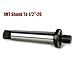 Vacumist Tool Steel for Morse Taper MT1 Adapter Arbor, 1MT Shank To 1/2-20 Thread Drill Chuck Holder For Industrial CNC And Metalworking Industrial Arbor