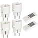 Produktbild Steckdose mit Fernbedienung 2300W, 4er Funksteckdosen mit 2er Fernbedienung, 12 Kanal Programmierbar Funksteckdosen Set Reichweite 70m, Funkschalt Set Selbstlern-Funktion für Haushaltsgeräte, Weiß