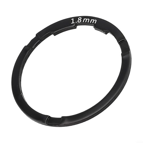 Robuster 0 82 mm Aluminium-Legierung Fahrrad-Abstandshalter für verbesserte Leistung (schwarz 1,8 mm)
