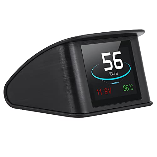 P10 Universal Car HUD with OBD2 Interface, Real-Time Speed RPM Fuel Consumption Display for 12V Vehicles