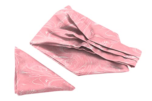 Image of BLACKSMITH Jacquard Microfiber Neckwear Ascot and Matching Pocket Square Set for Men