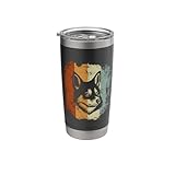 Retro Style Alaskan Klee Kai Dog Stainless Steel Insulated Tumbler