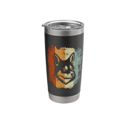 Retro Style Alaskan Klee Kai Dog Stainless Steel Insulated Tumbler