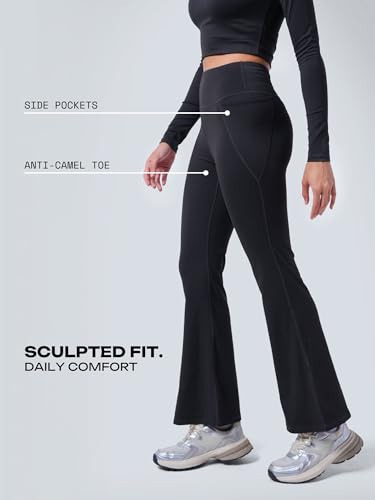 Image of CAVA Tall High-Waisted Sculpt Bootcut Leggings for Women | Stretchy Compressive Flare Pants for Workout, Yoga & Everyday Wear