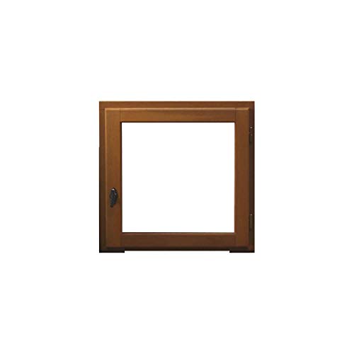 Fenetre 1 vantail tirant gauche - H.60 x L.60 cm - Bois exotique
