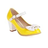 Design Mary Jane classique et tendance : ces escarpins bicolores disposent d'une sangle Mary Jane intemporelle et d'un bout carré, alliant charme vintage et style moderne. Parfait pour les tenues de printemps, le bureau ou les rendez-vous décontractés.