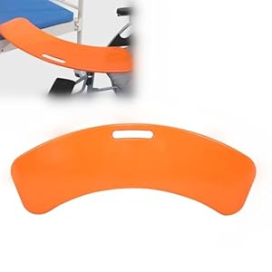 Transferplank voor Ouderen, ABS-kunststof Staal Verdikte Transferplank voor Ouderen Transferplank voor Rolstoelgebruikers Hulpmiddelen voor Ouderen en Patiëntenzorg Oranje