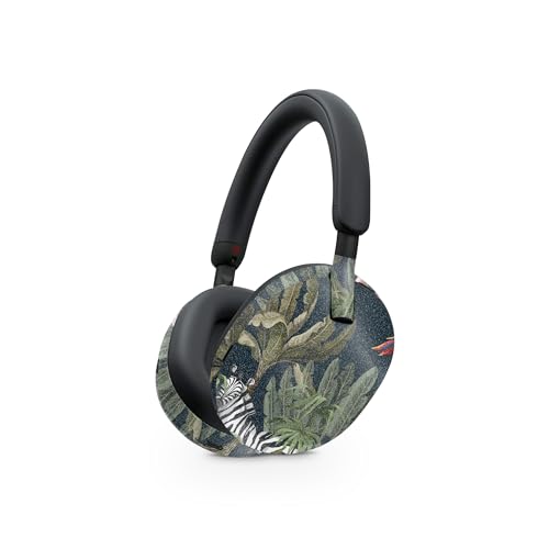 Image of MightySkins Glossy Glitter Skin Compatible with Sony WH-1000XM5 Headphones - Tropical Kingdom | Protective, Durable High-Gloss Glitter Finish | Easy to Apply