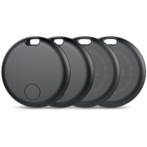 Air Tracker Tags 4er Pack Schlüsselfinder, Air Tracker Tag Kompatibel mit Apple Wo ist? APP (Nur iOS), Koffer Tracker für Taschen/Gepäck/Key, Batterielebensdauer EIN Jahr, IP67 wasserdicht (4er Pack)