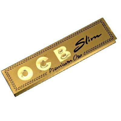 25 x BOOKLETS OCCB PREMIUM GOLD SMOKING ROLLING PAPERS
