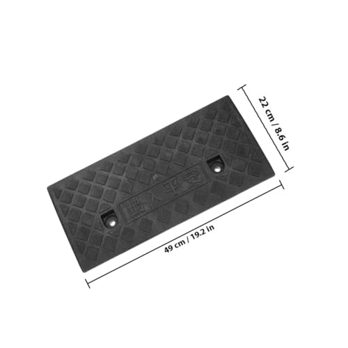 Rampas para ruedas de auto heavy duty 6cm alto goma miniatura 2
