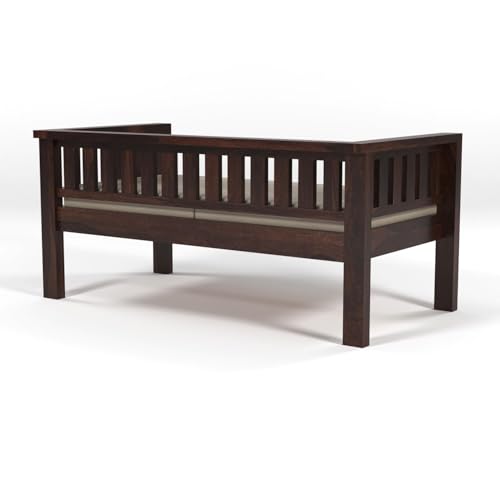 Image of Sheesham Solid Wood 7 Seater Sofa Set for Living Room(7 Seater) (Walnut 2)