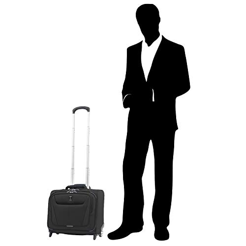 Travelpro Maxlite 5-Softside Lightweight Underseat Rolling Tote Bag, Black, 16-Inch