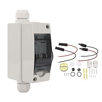 PV-Solar Trennschalter, DC 12-400V/AC 90-400V, 16A, IP65 Wasserdichter Mini-Leistungsschalter für Solarmodule, Photovoltaik-Systeme, Verteilerkästen