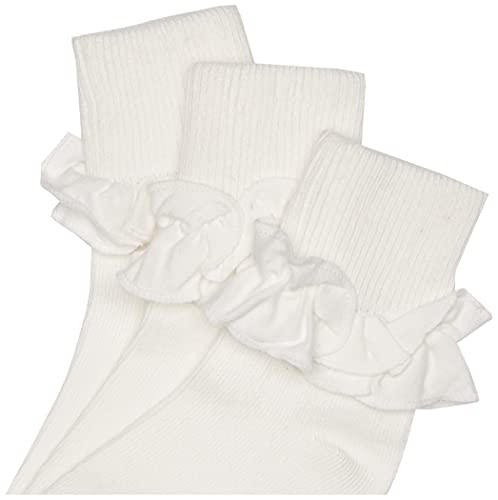 Jefferies Socks Girls 2-6X Misty Ruffle Turn Cuff 3 Pair Pack Socks2