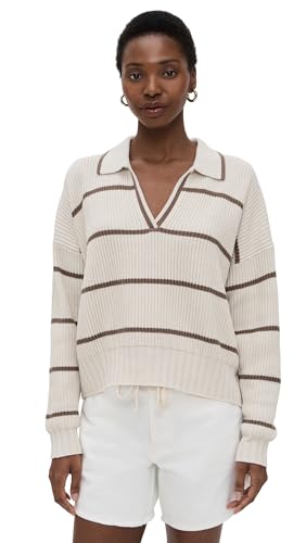 Splendid Women's x Cella Jane Stripe Polo Sweater