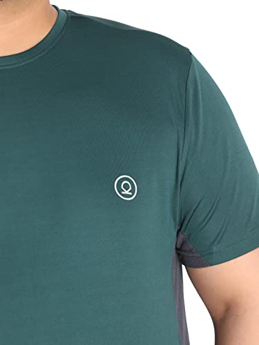 Image of CHKOKKO Men's Polyester Regular Fit Solid Sports T-Shirt