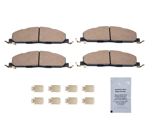 Image of HUSCH D1400 Rear Ceramic Brake Pads Kit Fit For Dodge Ram 2500 /3500 2009-2010