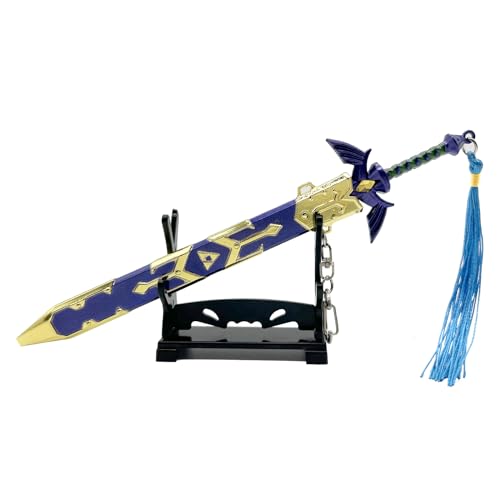 Ubephant Porte CléS Zelda, Zelda Décoration de Figurine, 20.5cm Pendentif en Métal Zelda Collection Figurine Accessoires de Cosplay Zelda Backpack Pandent...