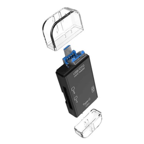 Lector de tarjetas SDTF USB C universal OTG admite transferencia de datos rápida lector de tarjetas OTG