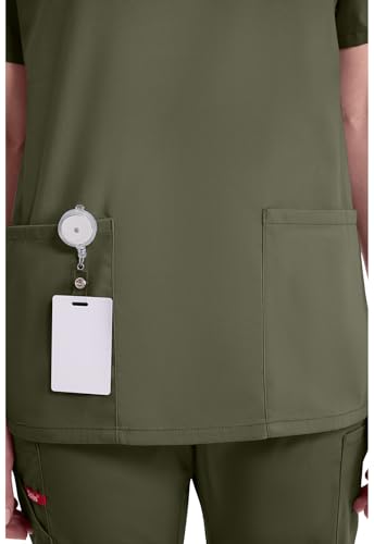 Image of Dickies EDS Signature Scrubs Tops for Women V-Neck Modern Classic Fit