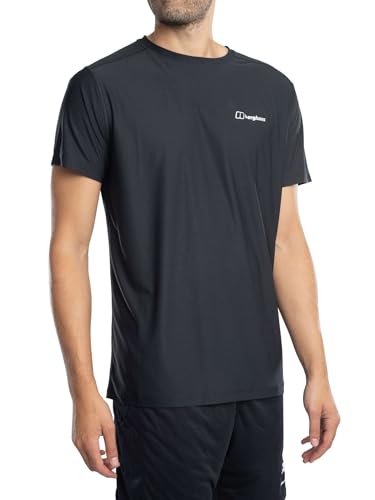 Berghaus Maglietta A Maniche Corte 24/7 Crew Tech Baselayer, Nero, 3XL Uomo