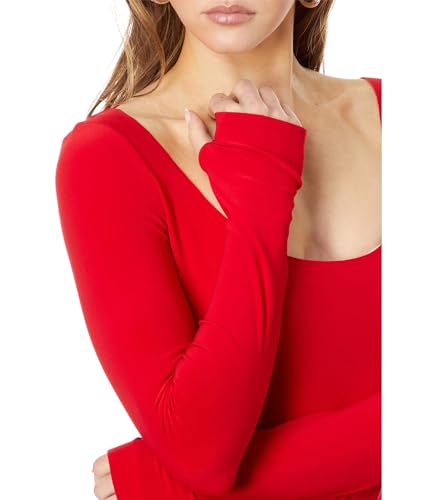 Image of Norma Kamali Women's Scoop Neck Side Slit Gown