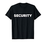 Security Türsteher Bodyguard Party Festival Konzert Uniform T-Shirt