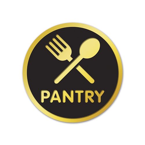 Image of Rousrie Pantry Stickers For Glass Doors (Size: 6 Inch) For Office, Stores, Cafe, Hotel, Restaurant, Business & Shop, Self-Adhesive, Acrylic Signage (Design 1)