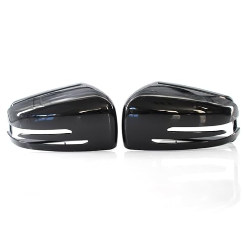 Coques de rétroviseurs pour Mercedes W176 W246 GLA X156 noir brillant