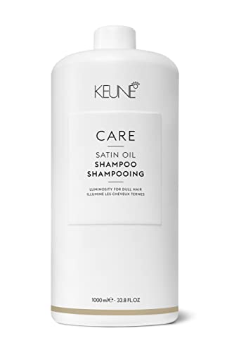 KEUNE Care Satin Oil Shampoo 1000 ml, White, 1 l (Pack of 1)