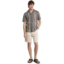 Michael Kors Mens Short Sleeve Relax Fit Camp Collar
