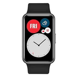 HUAWEI Watch Fit – 1,64″ Vivid AMOLED Sherm – Workout Animaties – Batterijduur van 10 Dagen – Graphite Black