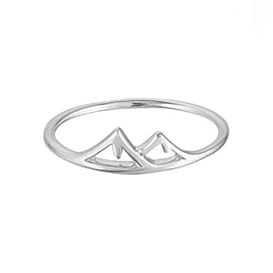 Boma Jewelry Sterling Silver Mountain Range Peak Ring