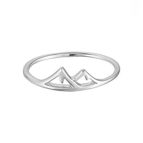 Boma Jewelry Sterling Silver Mountain Range Peak Ring