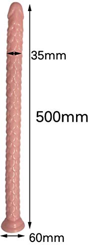 Gode 50 cm long réaliste avec ventouse pour combler le manque de profondeur - 4