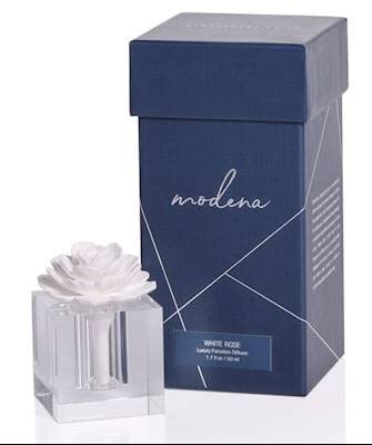 Zodax White Rose Small Modena Porcelain Diffuser