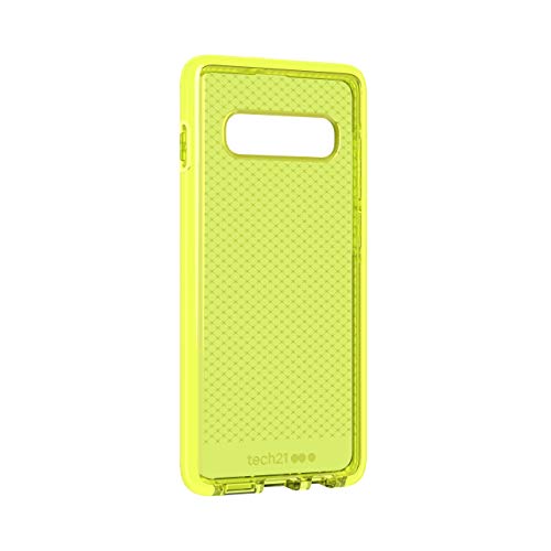 Coque Samsung S10+ tech21 anti-chute FlexShock jaune fluo - 5