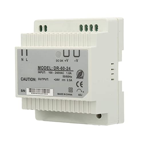 Din-Rail Power Supply, Step Shape DR?60?24 60W Single Output 24V AC/DC Switching Power Supply 2.5A