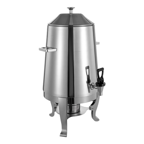 Insulated Beverage Dispenser for Hot & Cold Water 3.43 Gallon Hot Drink Dispenser Stainless Steel Coffee Urn With Faucet Adjustable Temperature Hot Water Urn for Hot Coffee, Tea, Milk, Juice