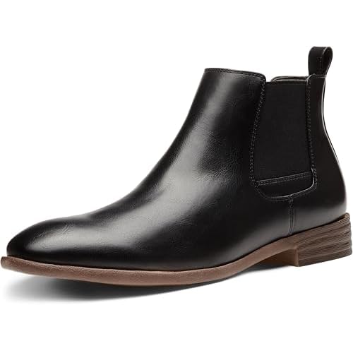 Jousen Men's Chelsea Boots Lightweight Casual Chukka Ankle Boots Classic Elastic Dress Boots For Men