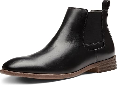 Image of Jousen Men's Chelsea Boots Lightweight Casual Chukka Ankle Boots Classic Elastic Dress Boots For Men