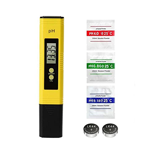 Medidor de PH, medidor de valor de PH digital con alta precisión de 0,01pH, probador de calidad del agua ATC con rango de medición de 0,00-14,00 pH, para piscina, agua potable, acuario Cover