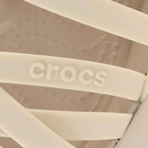 Crocs Women's Brooklyn Low Strappy Wedges Sandal, Bone, Numeric_7 | Image 6